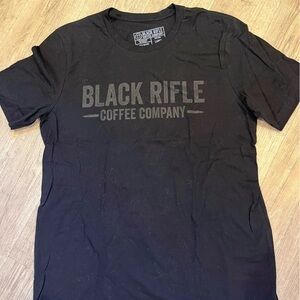 Black Rifle Coffee Company Men's Black T-Shirt Large 100% Cotton NWOT
